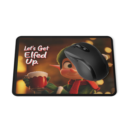 Mouse Pad Cute Elf Lets Get Elfed Up