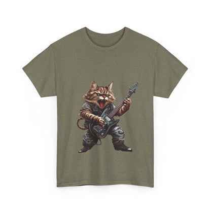 Heavy Metal Cat - Unisex Heavy Cotton Tee