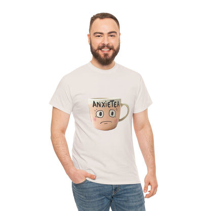 A cup of AnxieTea - Unisex Heavy Cotton Tee