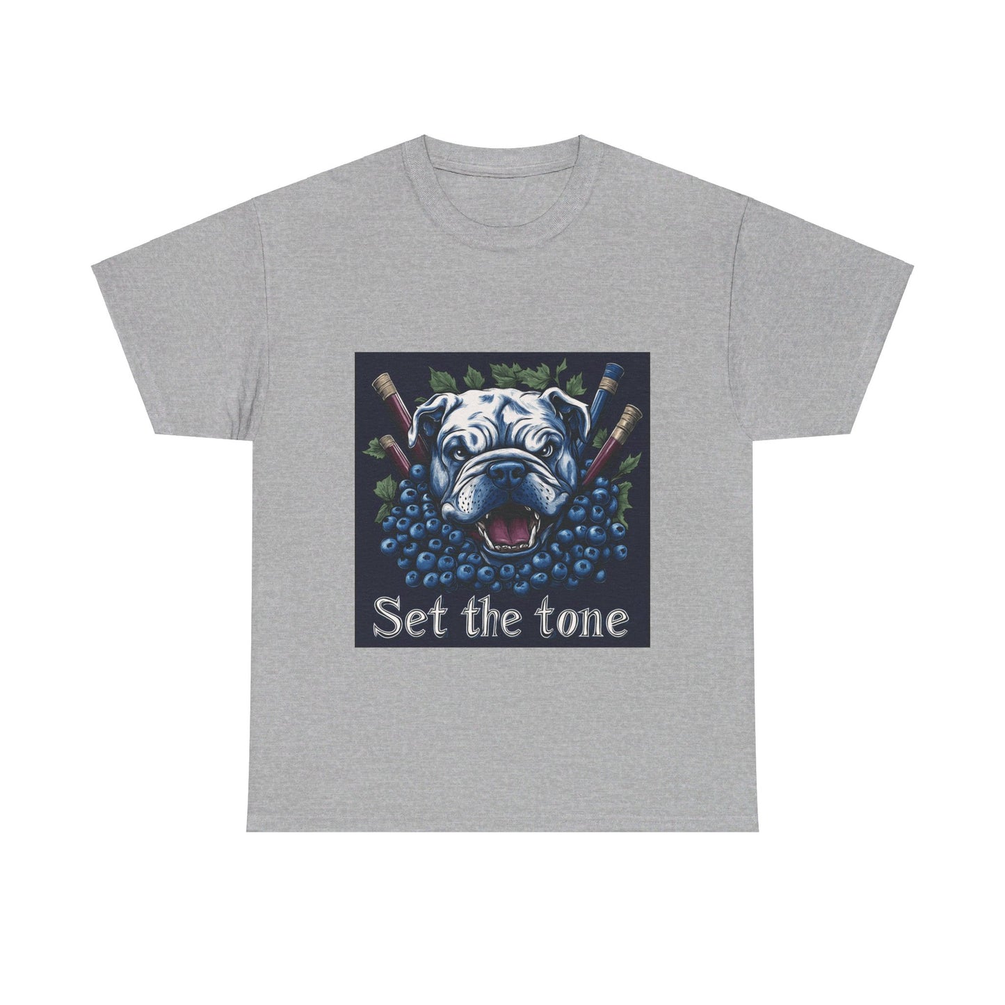 Sudbury Blueberry Bulldogs Set the Tone - Unisex Heavy Cotton Tee