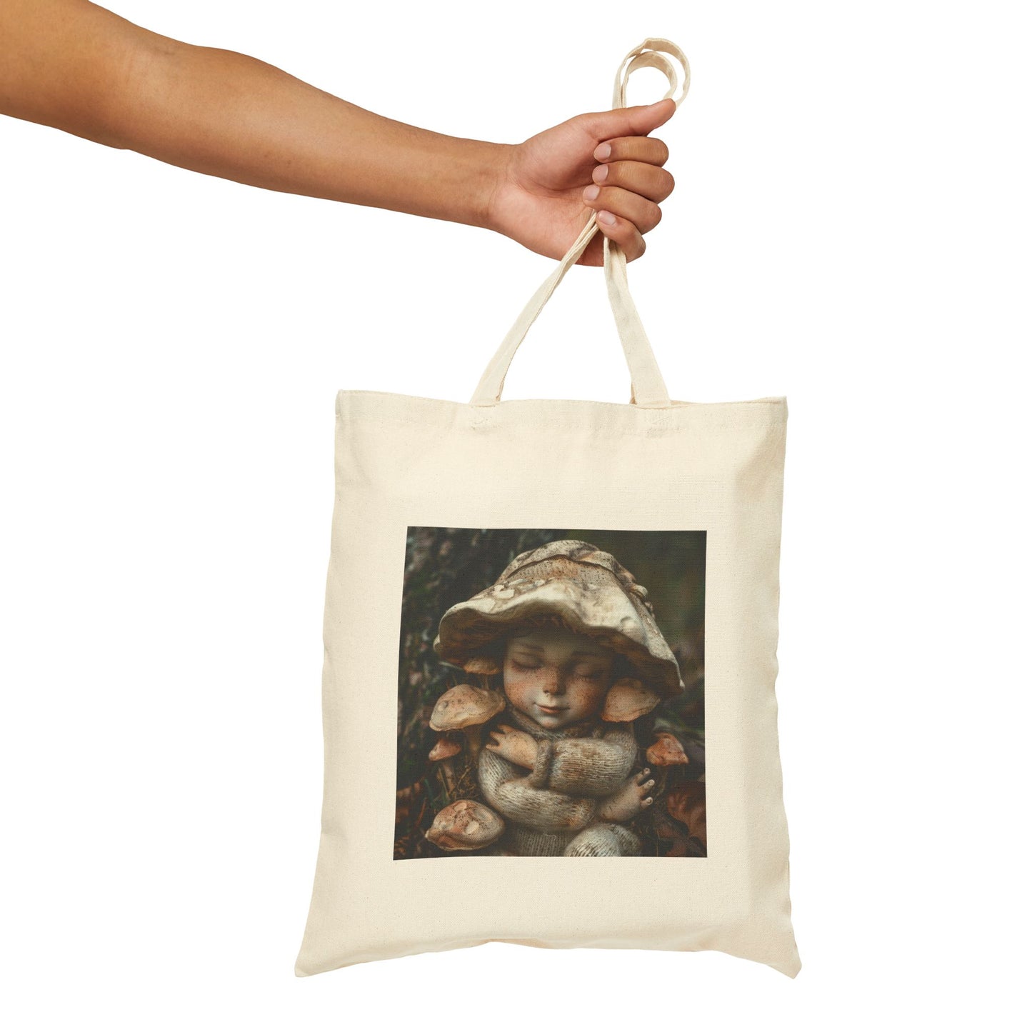 Mushroom Baby - Cotton Canvas Tote Bag