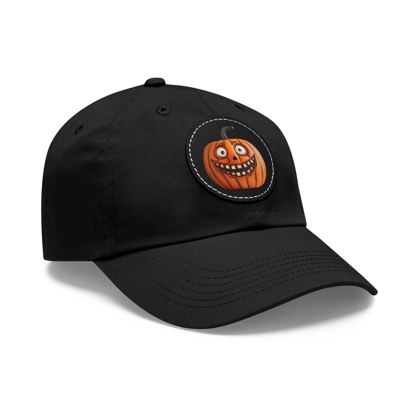 Halloween Pumpkin Costume - Dad Hat with Leather Patch (Round)