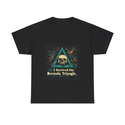 I Survived the Bermuda Triangle - Unisex Heavy Cotton Tee