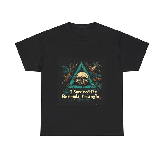 I Survived the Bermuda Triangle - Unisex Heavy Cotton Tee