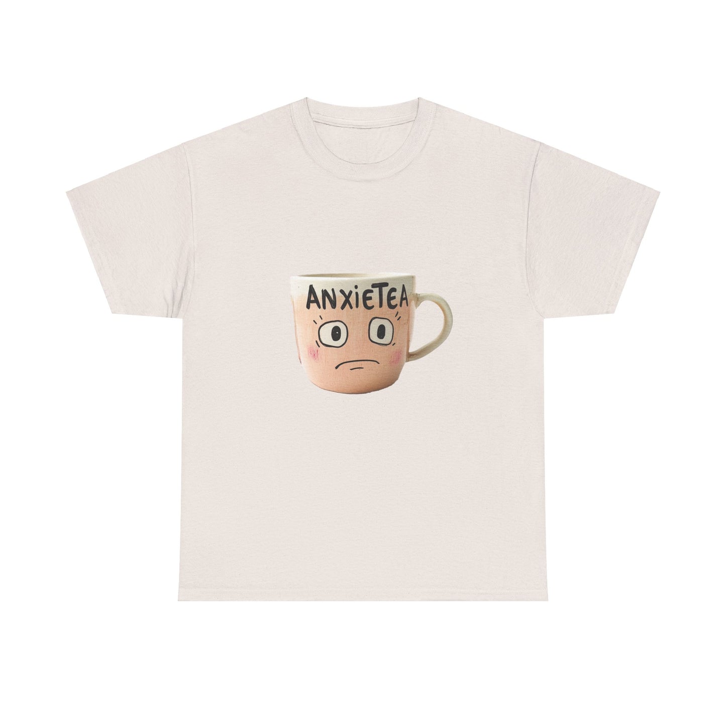 A cup of AnxieTea - Unisex Heavy Cotton Tee