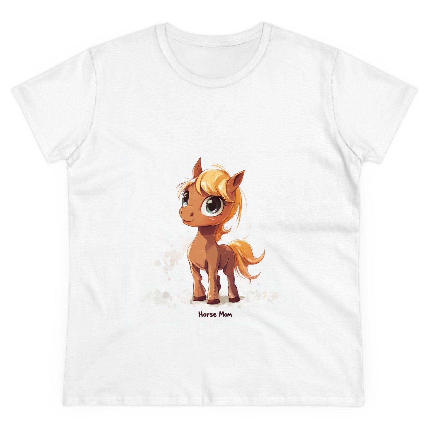 Horse Mom - Women's Midweight Cotton Tee