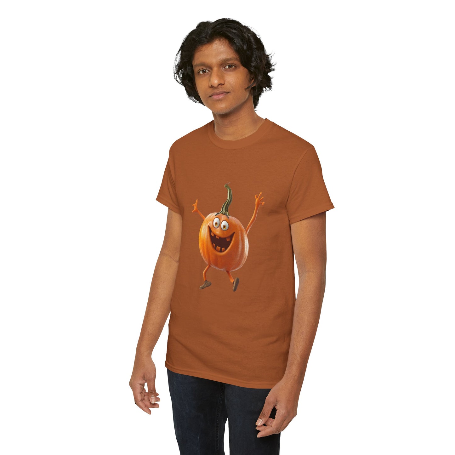 Dancing Pumpkin Halloween - Unisex Heavy Cotton Tee