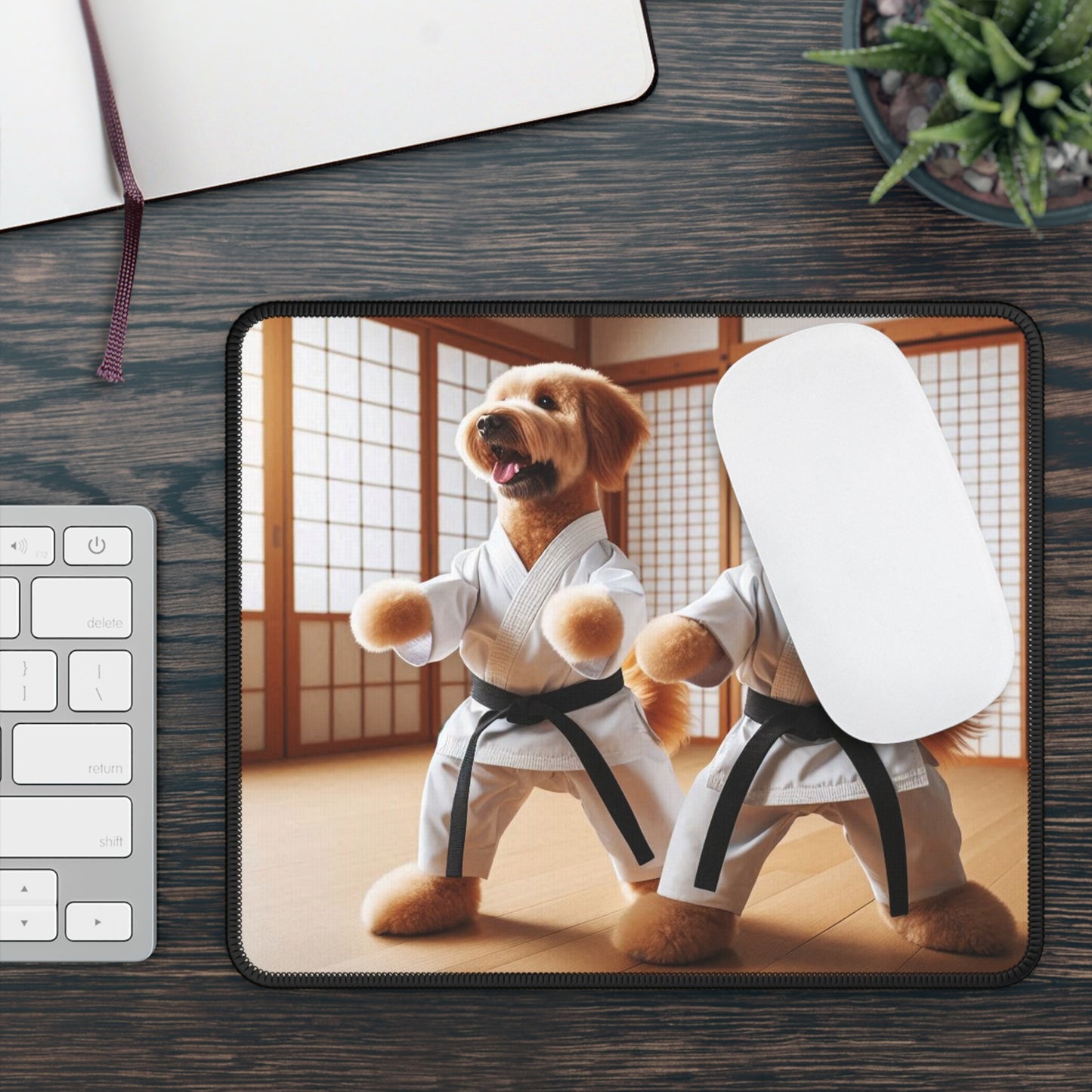 Karate pups - Gaming Mouse Pad