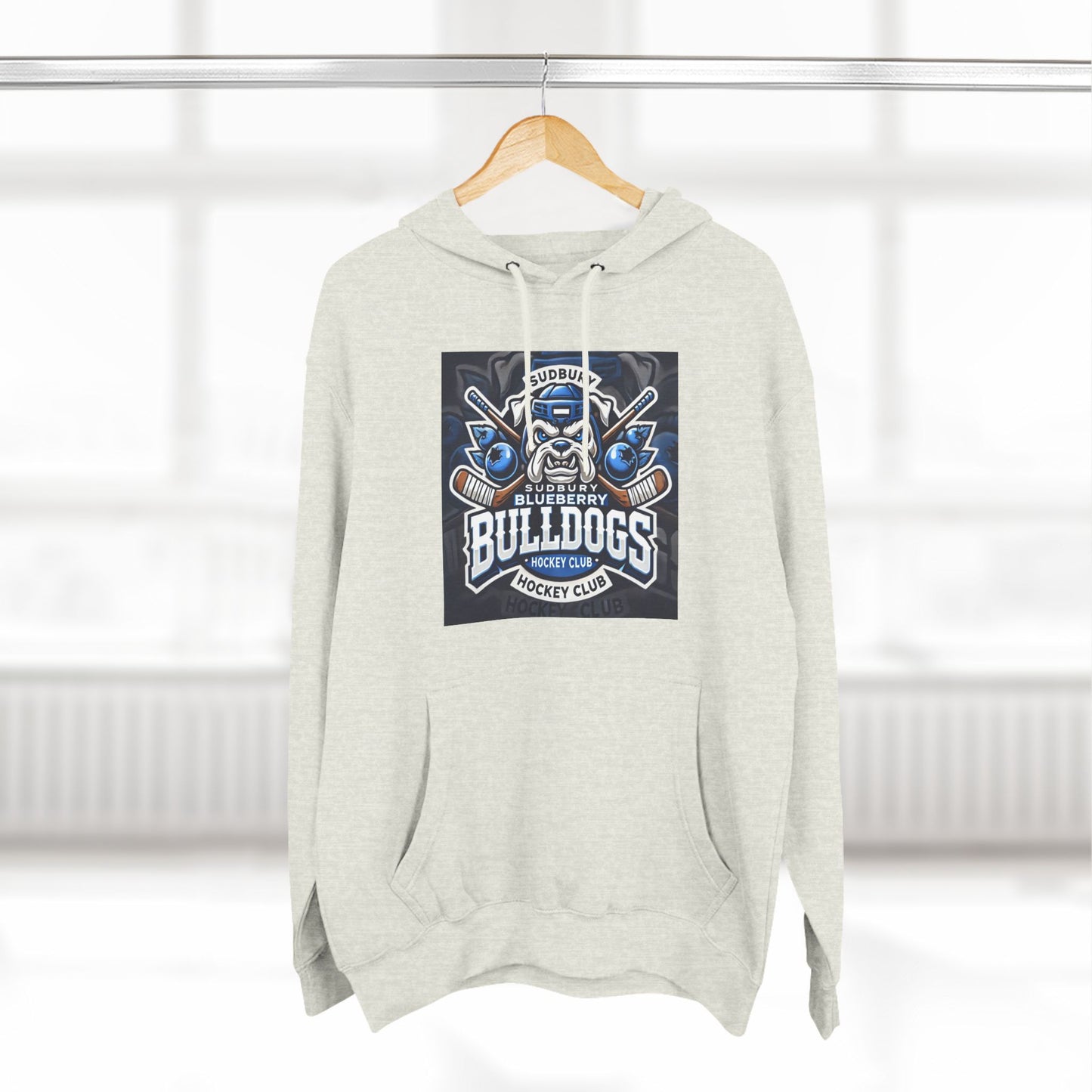 Three-Panel Fleece Hoodie - SudBury Blueberry Bulldogs