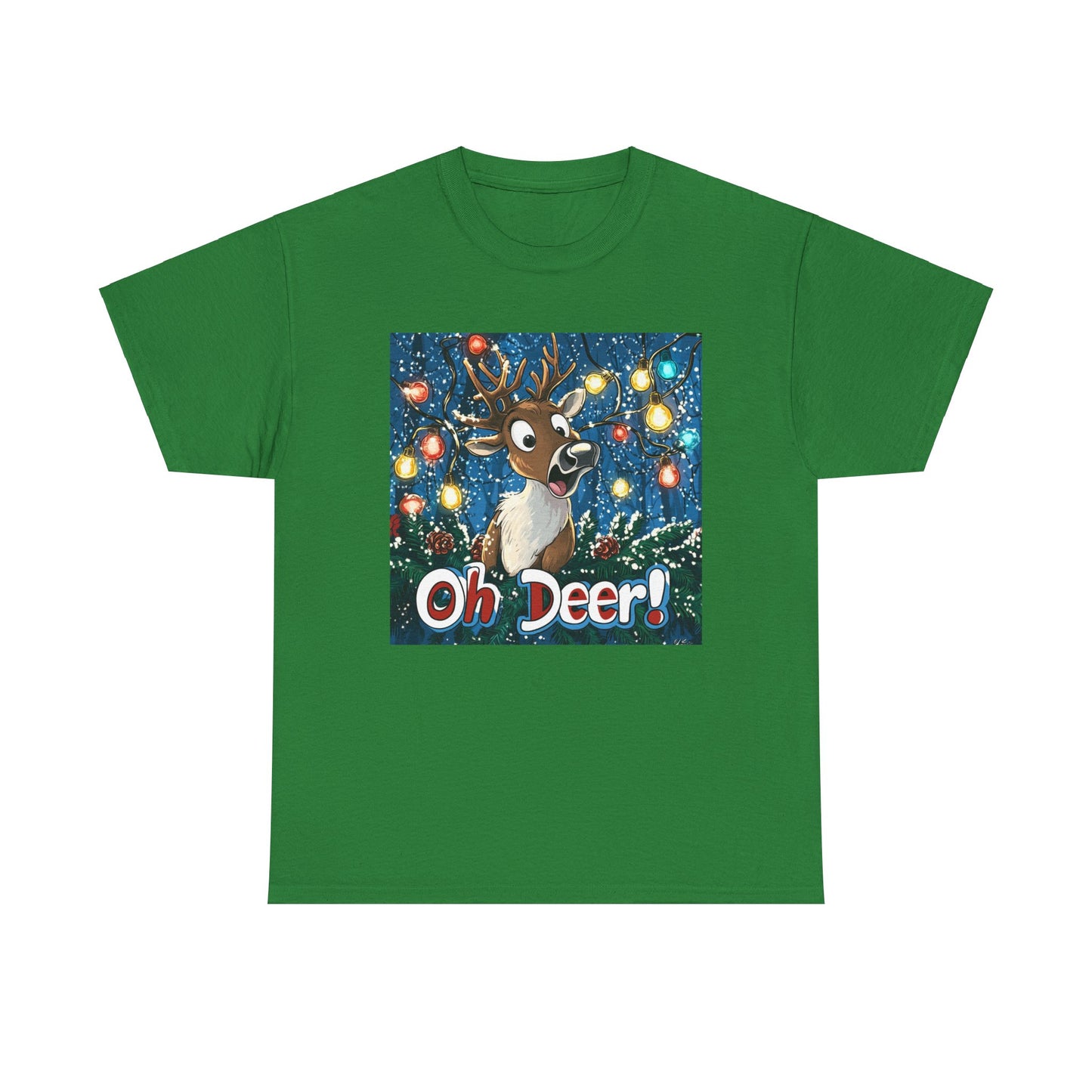 Christmas Deer Unisex Tee - 'Oh Deer' Design