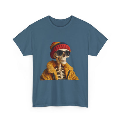 Hipster Skeleton - Unisex Heavy Cotton Tee