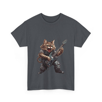 Heavy Metal Cat - Unisex Heavy Cotton Tee