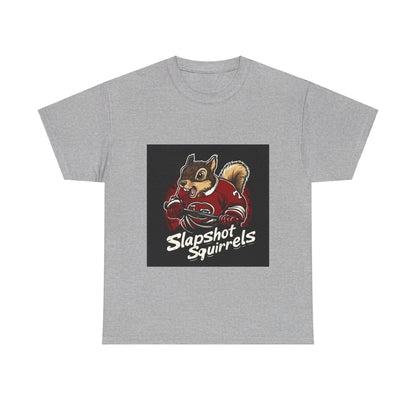 Slapshot Squirrels hockey - Unisex Heavy Cotton Tee