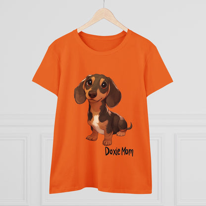 Doxie Mom - Women's Midweight Cotton Tee