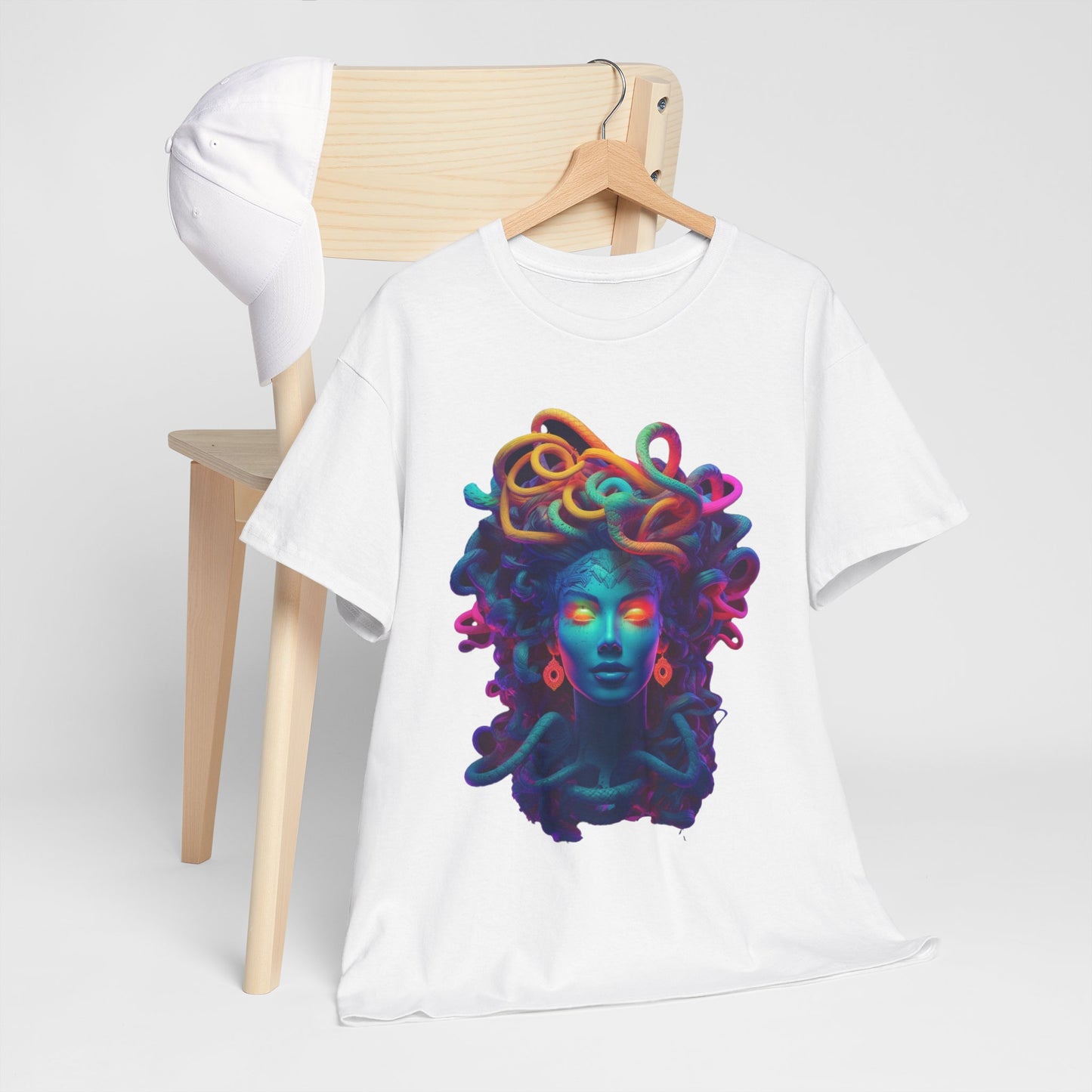 Neon Medusa - Unisex Heavy Cotton Tee