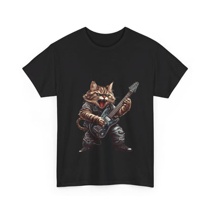 Heavy Metal Cat - Unisex Heavy Cotton Tee