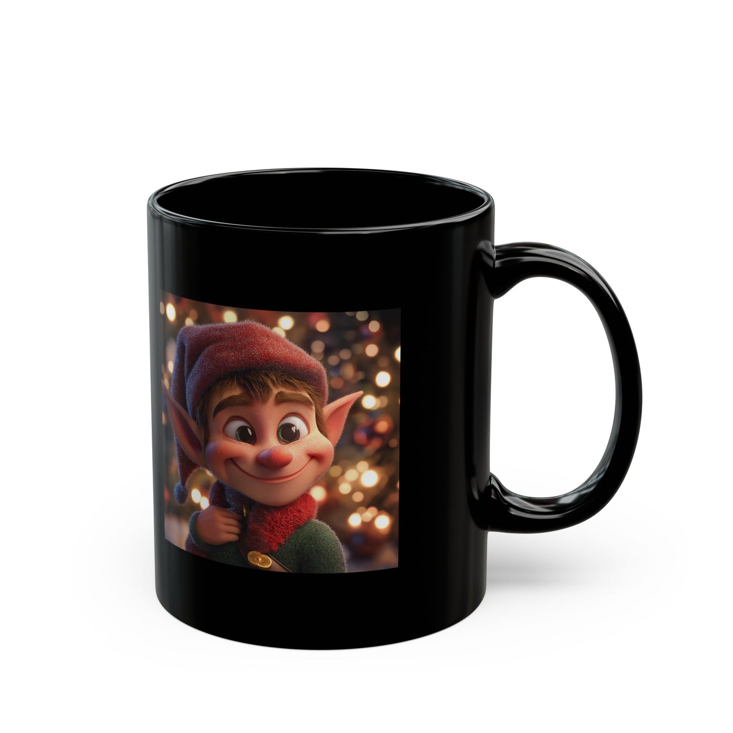 Mug - Cute Christmas Elf Design - 11oz, 15oz