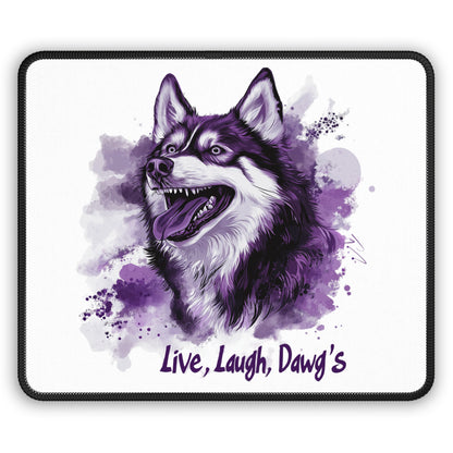 Washington University Huskies, Live, Laugh, Dawg's - Gaming Mouse Pad