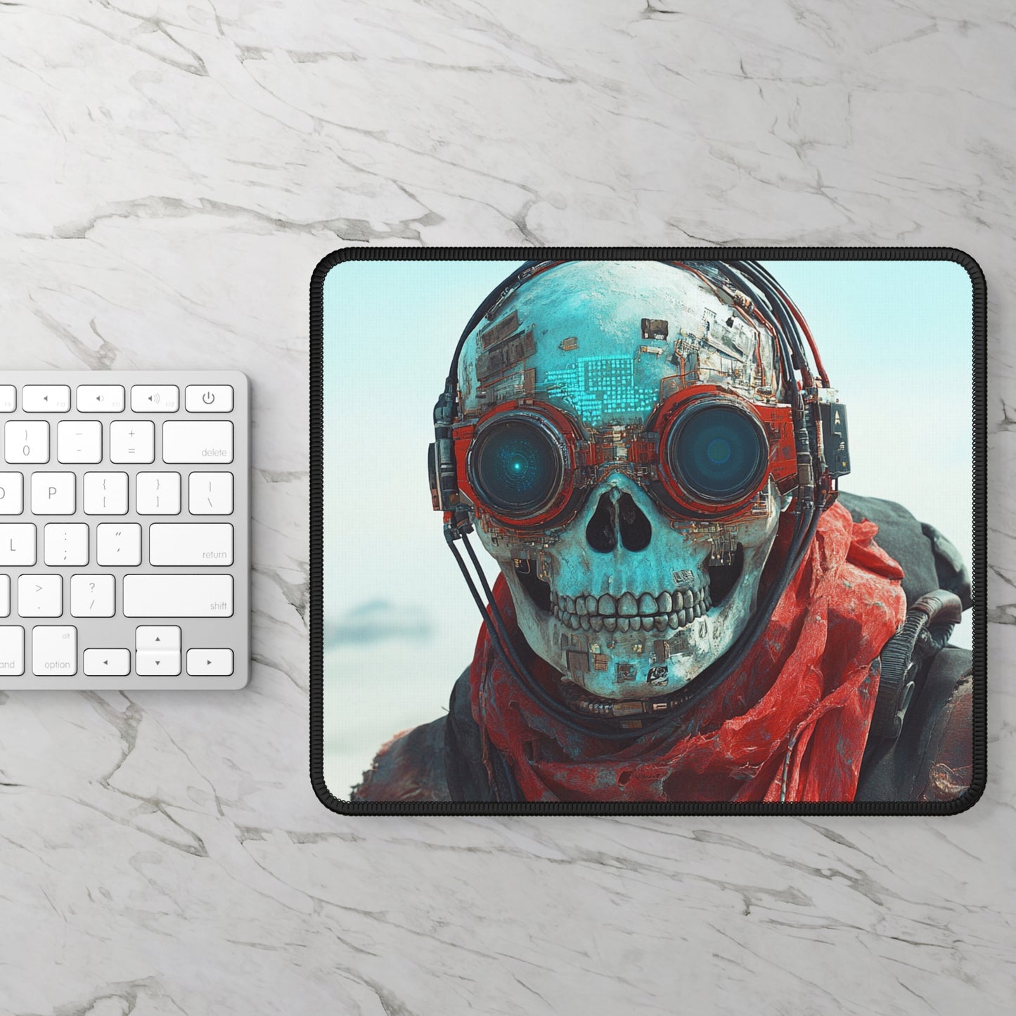 Skeleton cyborg - Gaming Mouse Pad