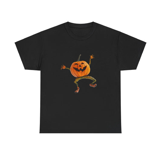 Dancing Pumpkin Man - Unisex Heavy Cotton Tee