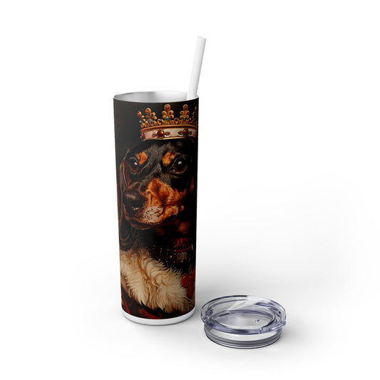 Lord Doxie - Skinny Tumbler with Straw, 20oz