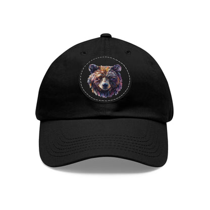 Artistic Bear - Dad Hat with Leather Patch (Round)