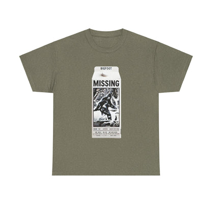 Bigfoot Missing - Unisex Heavy Cotton Tee