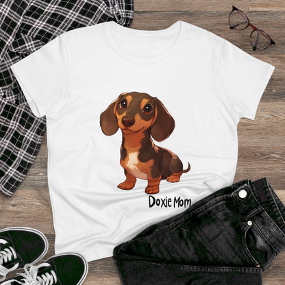 Doxie Mom - Women's Midweight Cotton Tee