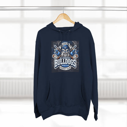 Three-Panel Fleece Hoodie - SudBury Blueberry Bulldogs