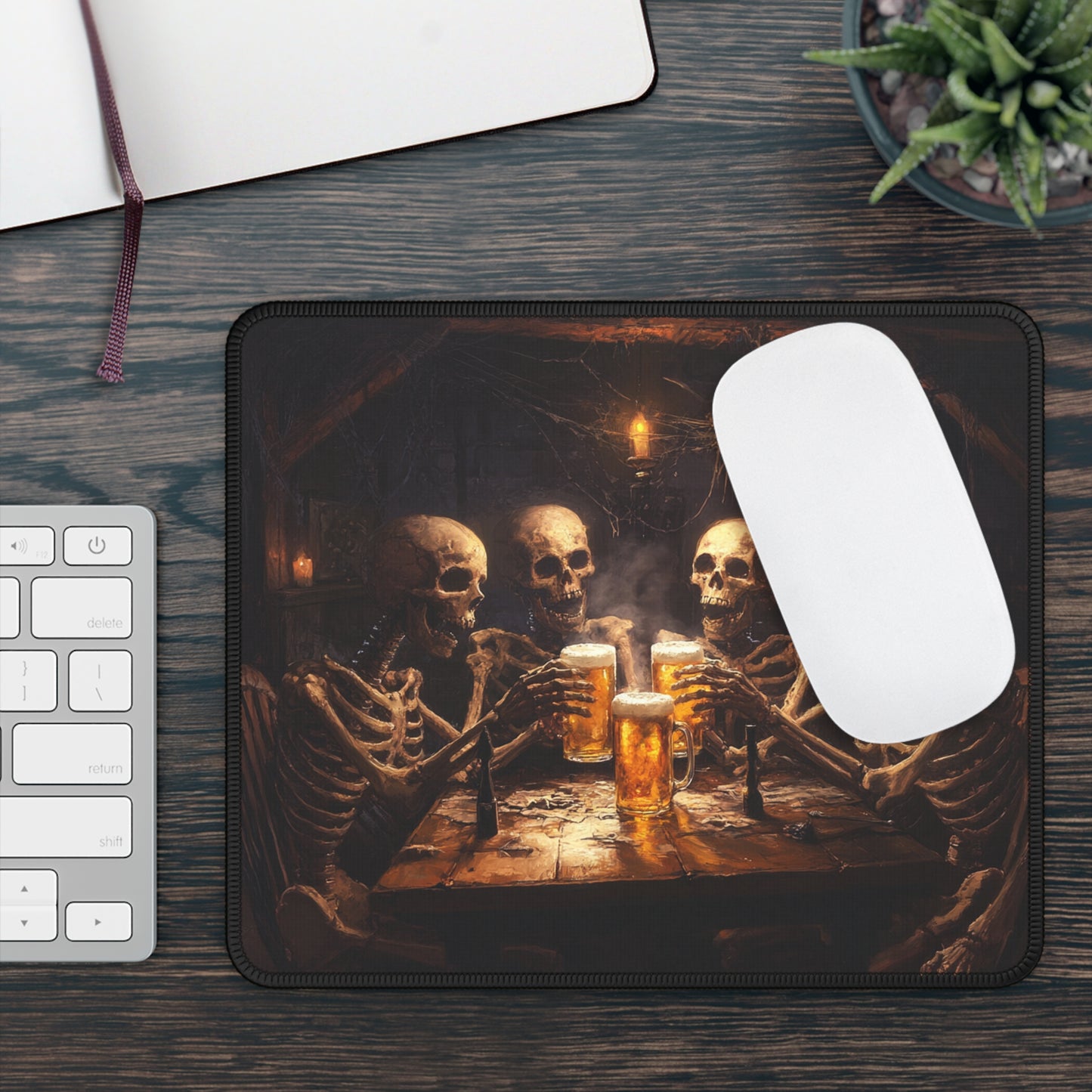 Skeleton Pub Party - Gaming Mouse Pad