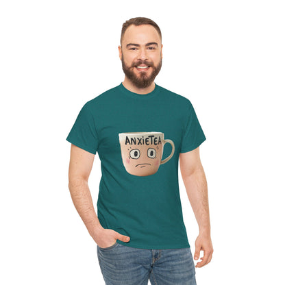 A cup of AnxieTea - Unisex Heavy Cotton Tee