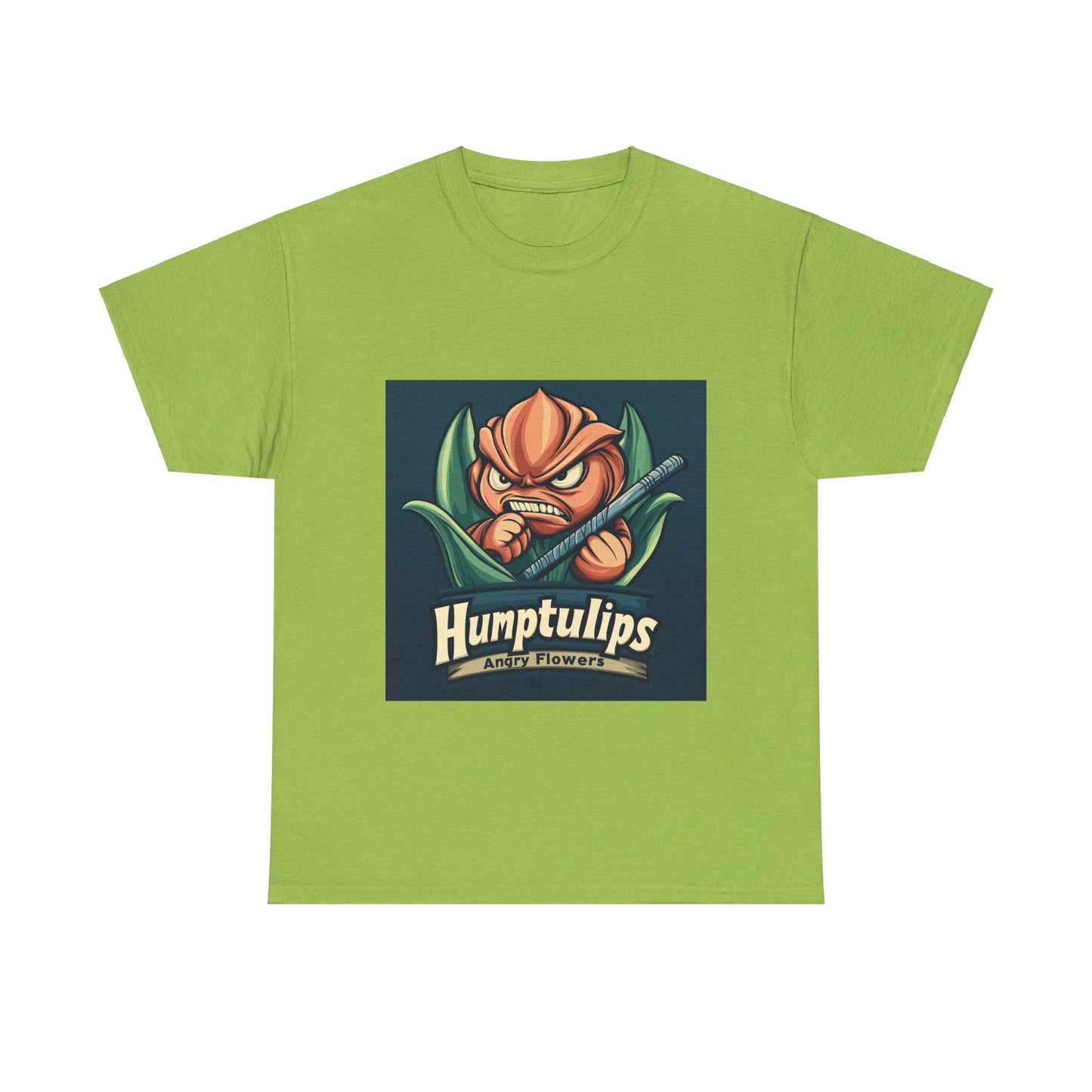 Humptulips Angry Flowers - Unisex Heavy Cotton Tee