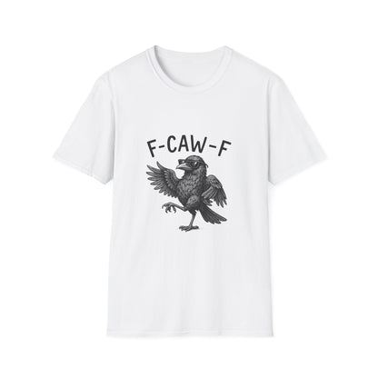 F-Caw-F Unisex Funny T-Shirt, Quirky Graphic Tee, Gifts for Bird Lovers, Casual Wear, Nature Lover Apparel