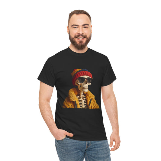 Hipster Skeleton - Unisex Heavy Cotton Tee