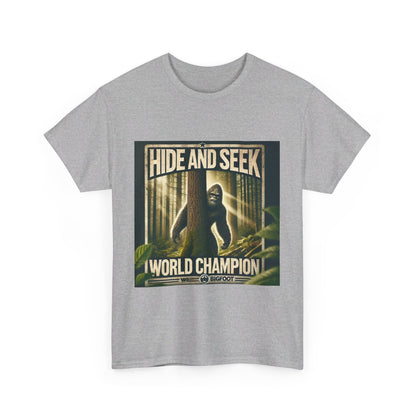 Bigfoot hide and seek world champion  - Unisex Heavy Cotton Tee