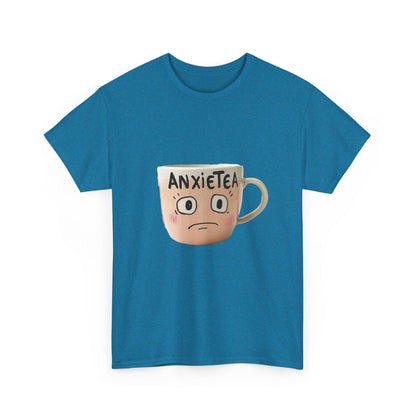 A cup of AnxieTea - Unisex Heavy Cotton Tee