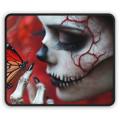 Day of the dead Female with Butterfly - Gaming Mouse Pad