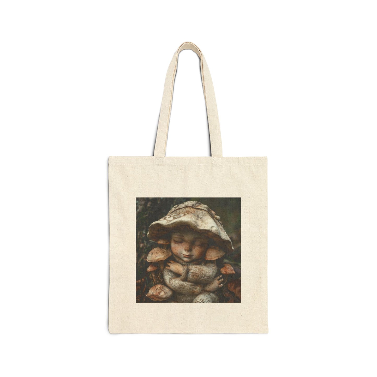 Mushroom Baby - Cotton Canvas Tote Bag