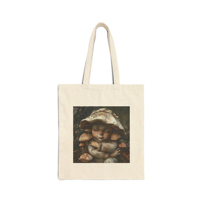 Mushroom Baby - Cotton Canvas Tote Bag