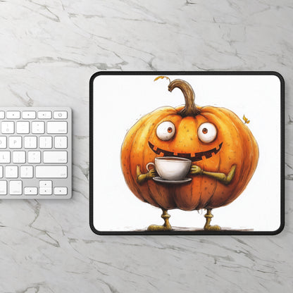 Pumpkin Coffee Man - Gaming Mouse Pad