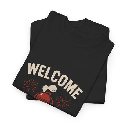 Welcome to the Smoke Show Unisex Heavy Cotton Tee - Perfect for BBQ Lovers