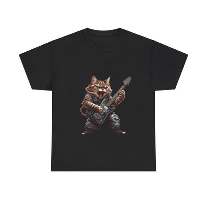 Heavy Metal Cat - Unisex Heavy Cotton Tee