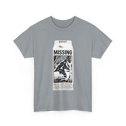 Bigfoot Missing - Unisex Heavy Cotton Tee