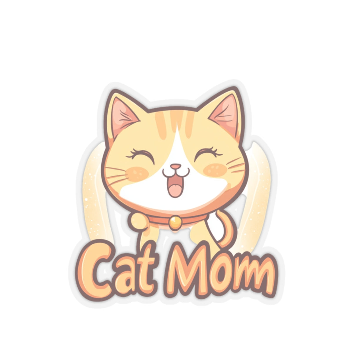 Cat Mom - Kiss-Cut Stickers