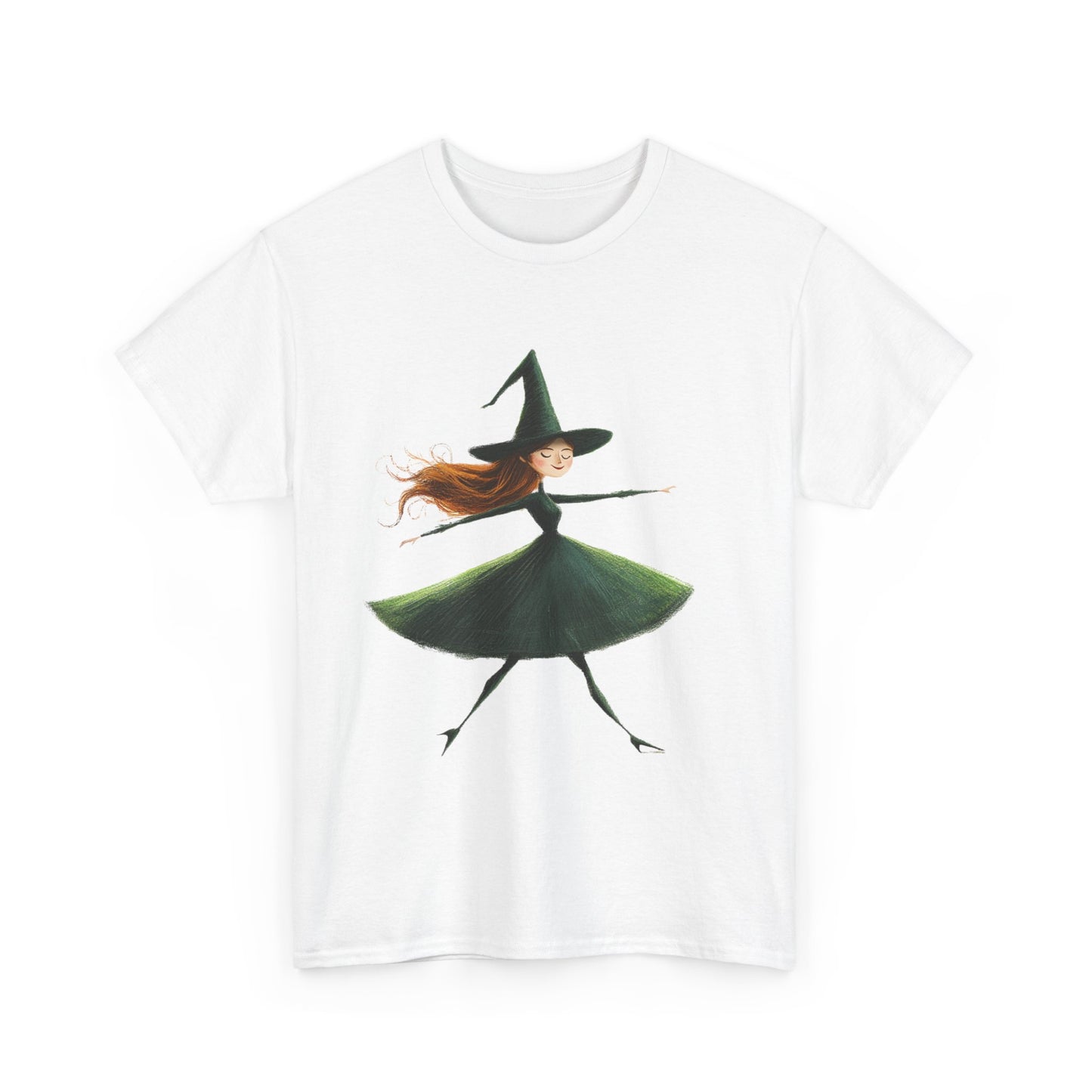 Halloween Dancing Witch - Unisex Heavy Cotton Tee