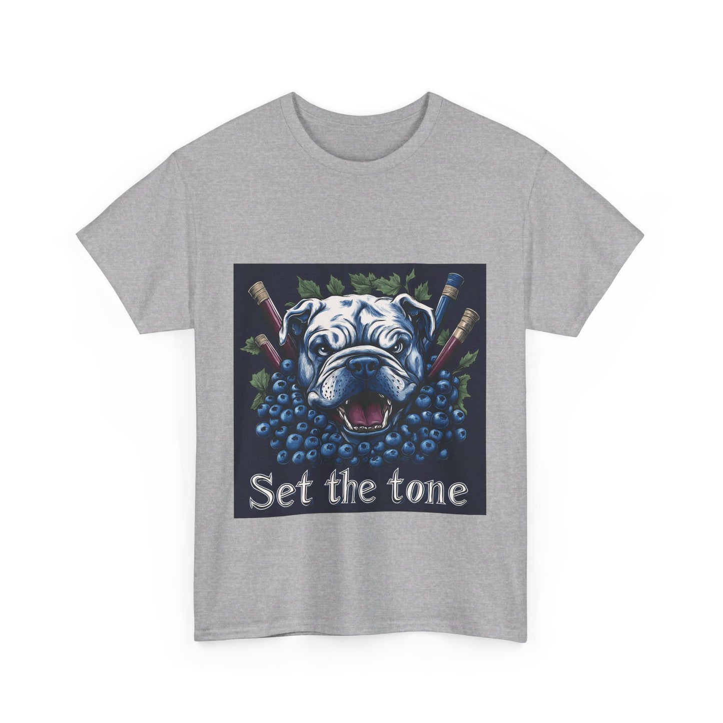 Sudbury Blueberry Bulldogs Set the Tone - Unisex Heavy Cotton Tee