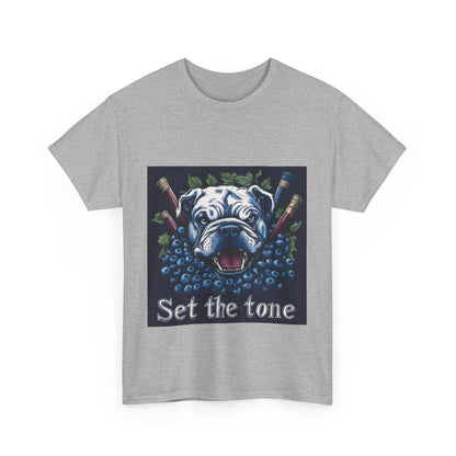 Sudbury Blueberry Bulldogs Set the Tone - Unisex Heavy Cotton Tee