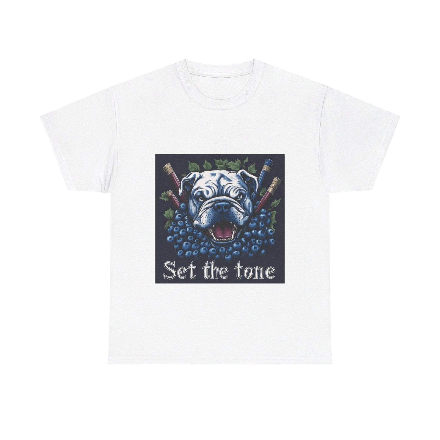 Sudbury Blueberry Bulldogs Set the Tone - Unisex Heavy Cotton Tee