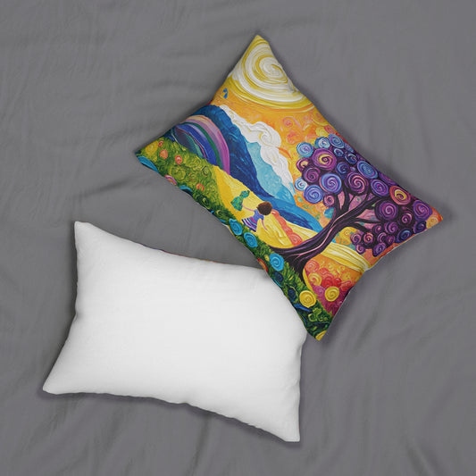 Spiral Dreams - Spun Polyester Lumbar Pillow