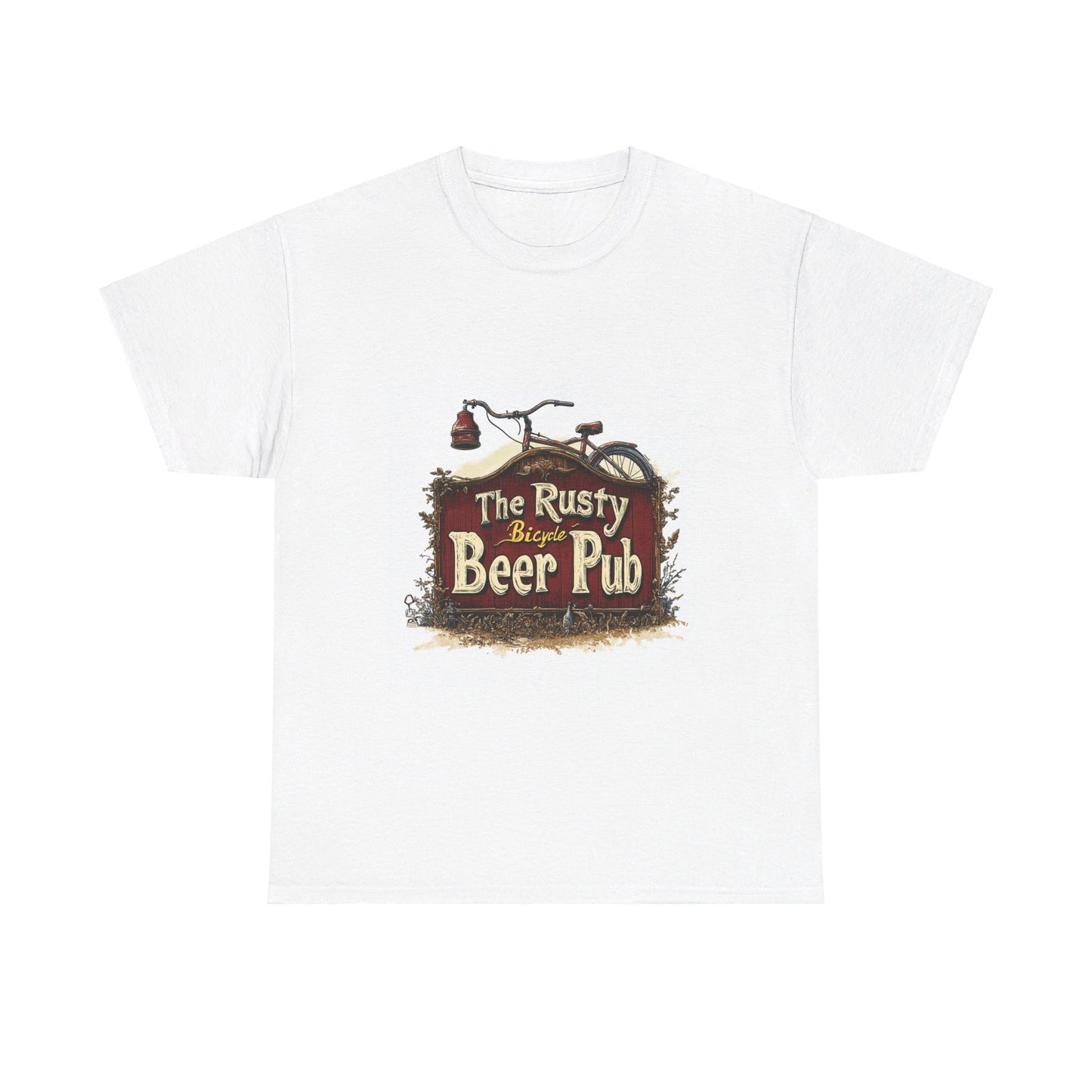 The Rusty Bicycle Pub - Unisex Heavy Cotton Tee